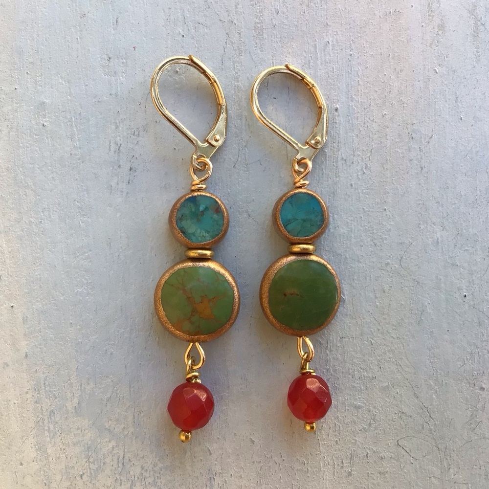 Turquoise Earrings Sundance Charm - Picture 11 of 11